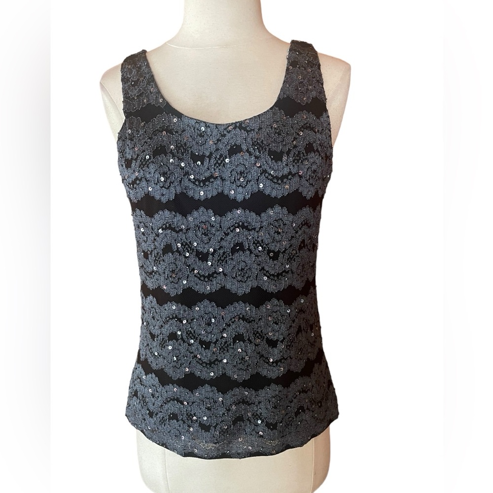 Unlabeled Sequin Stretch Tank Top